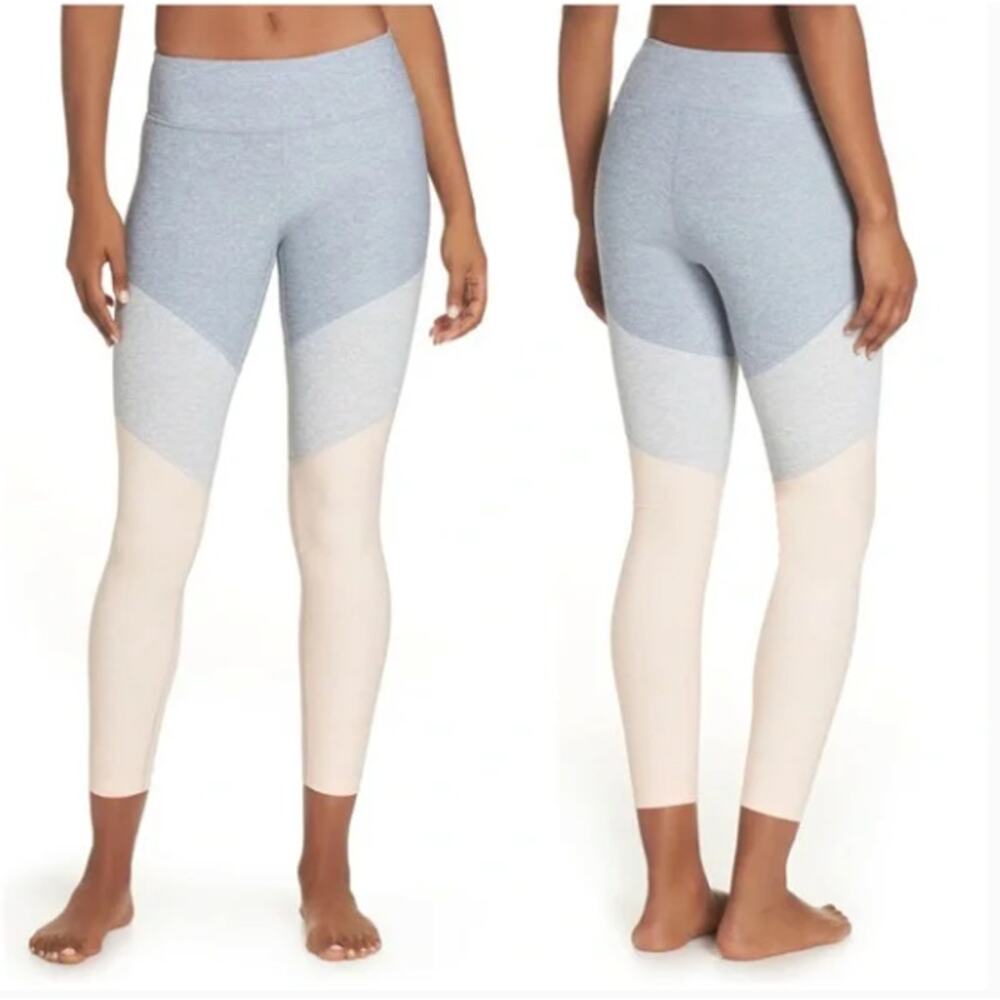 Outdoor Voices 7/8 Springs Legging XL Lake Dove Rose Quartz Colorblock New